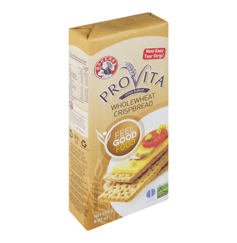 Bakers Provita Original Whole Wheat Crispbread (Kosher) (CASE OF 12 x 250g)