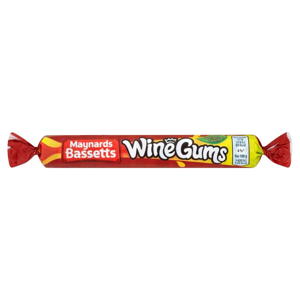 Maynards Bassetts Wine Gums Roll (CASE OF 40 x 52g)