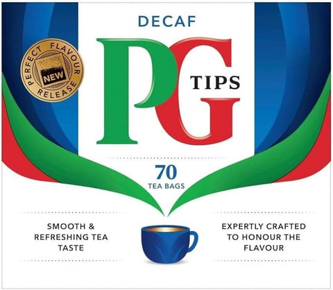 PG Tips Tea Decaf (Pack of 70 Tea Bags) (CASE OF 6 x 203g)