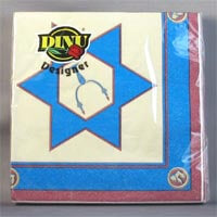 DINU Napkins Magen David Gold (Pack of 20) (CASE OF 6 x 111g)