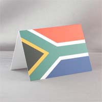 African Hut South African Flag Note Card (CASE OF 1 x 12g)