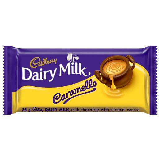 Cadbury Dairy Caramello Bar (CASE OF 24 x 88g)