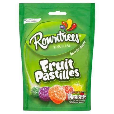 Nestle Rowntrees Fruit Pastilles Pouch (CASE OF 10 x 143g)