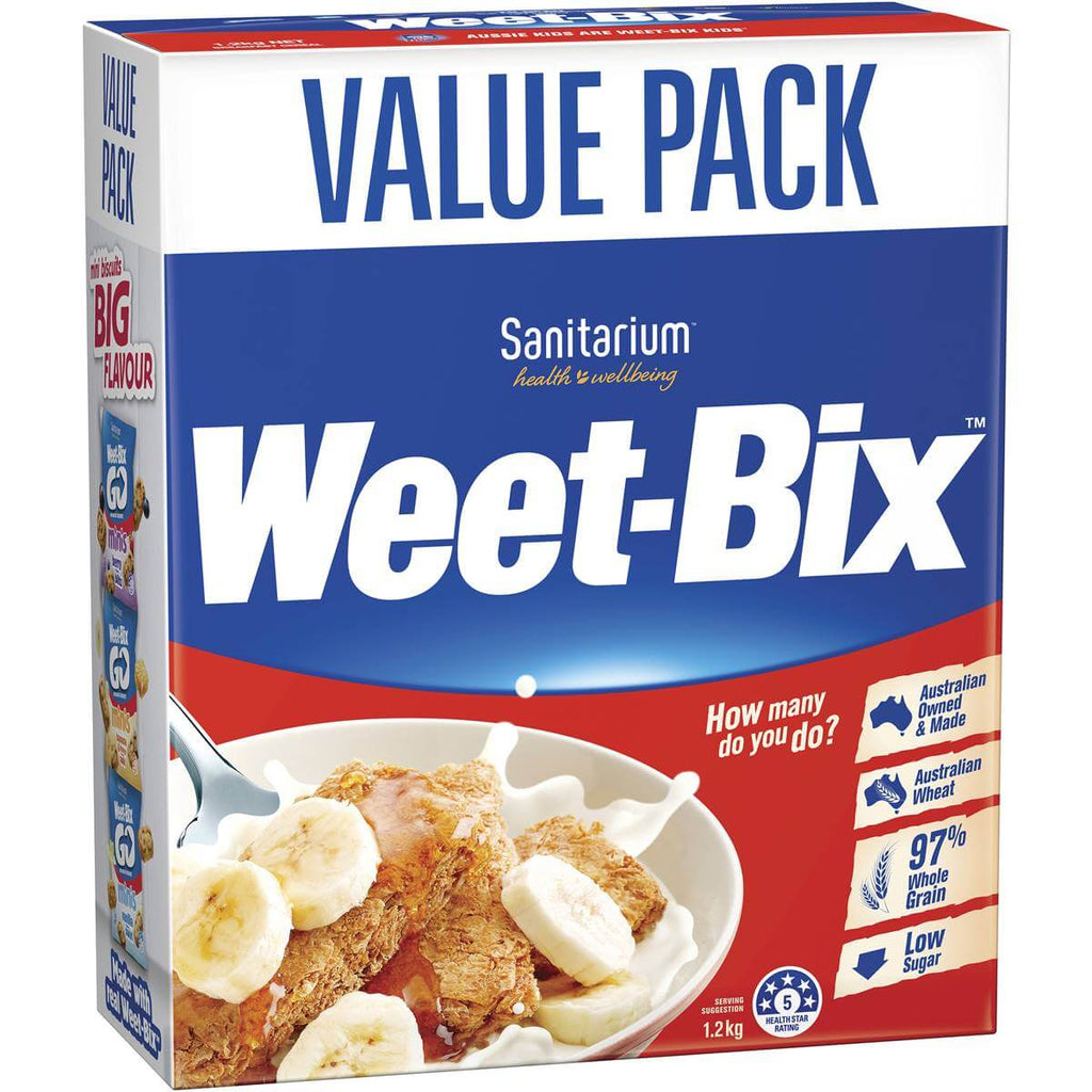 Sanitarium Weet Bix Value Pack (CASE OF 12 x 1.2kg)