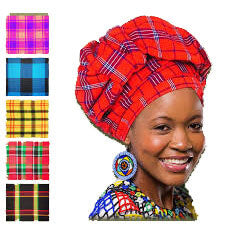 African Hut African Head Wrap. Doek (Colours Vary. Please Specify A Colour in The Comments Section) (CASE OF 5 x 500g)