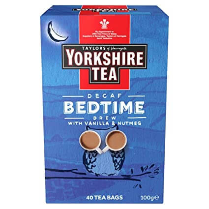 Taylors of Harrogate Yorkshire Tea - Decaf Bedtime Brew With Vanilla and Nutmeg (Pack of 40 Tea Bags) (CASE OF 4 x 100g)