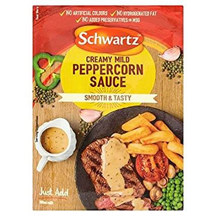 Schwartz Creamy Mild Peppercorn Sauce (CASE OF 6 x 25g)