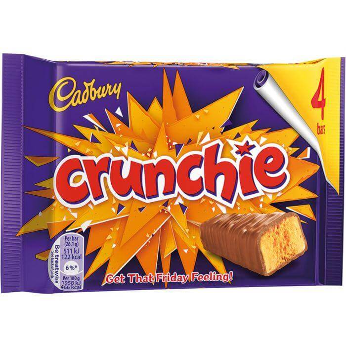 Cadbury Crunchie 4 Pack (CASE OF 10 x 104.4g)