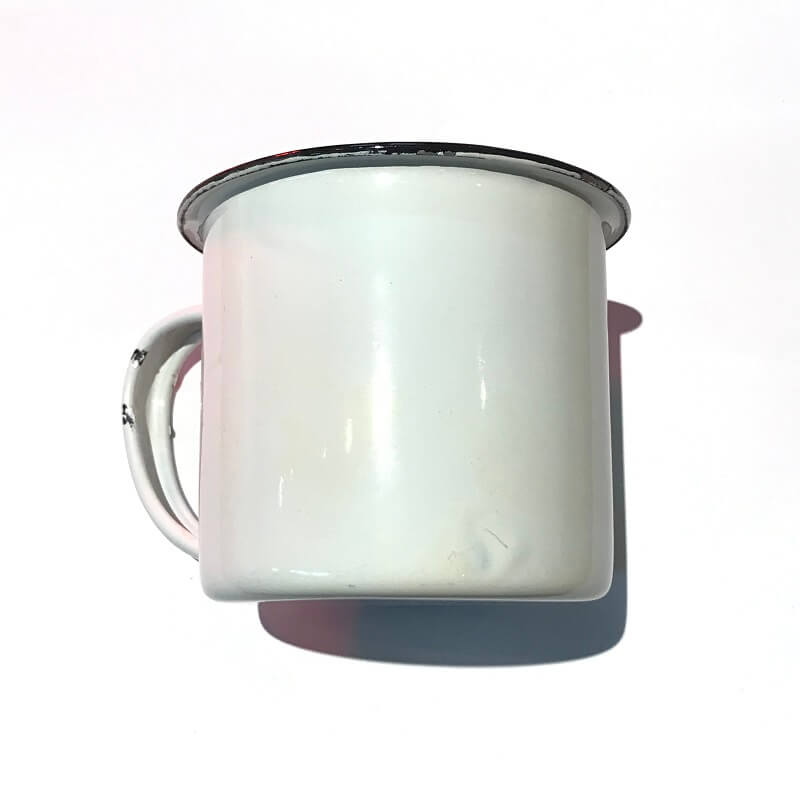 African Hut Tin White Mug (CASE OF 1 x 92g)