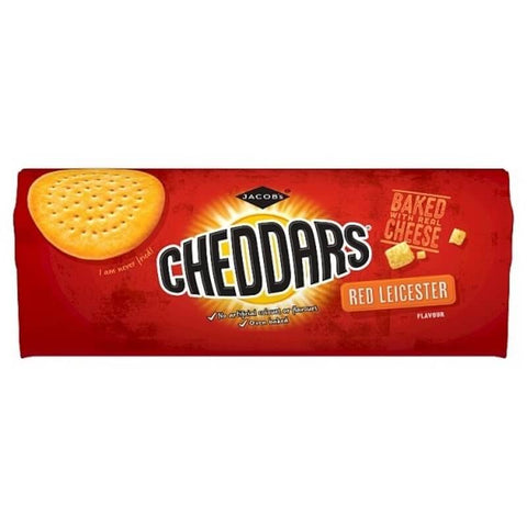 Jacobs Cheddars Red Leicester Flavour Bag (CASE OF 12 x 90g)
