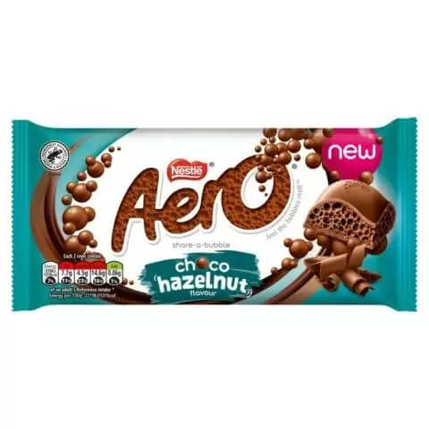 Nestle Aero Choco Hazelnut Bar (CASE OF 15 x 90g)