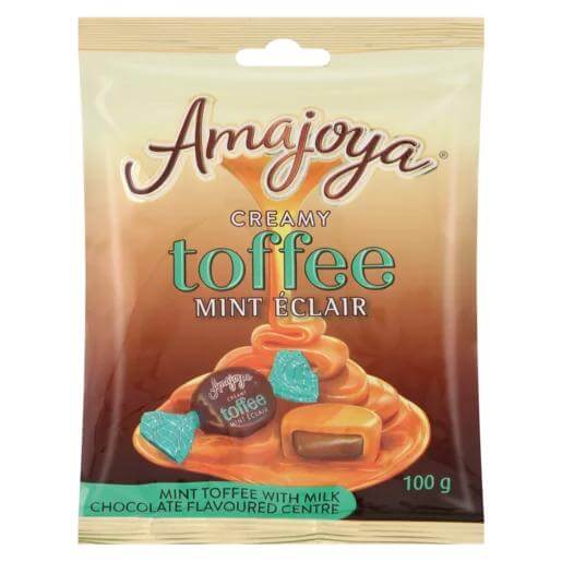 Amajoya Creamy Toffee Mint Eclair (CASE OF 24 x 100g)