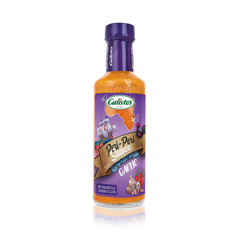 Calistos Garlic Peri Peri Sauce Tall (CASE OF 6 x 250ml)