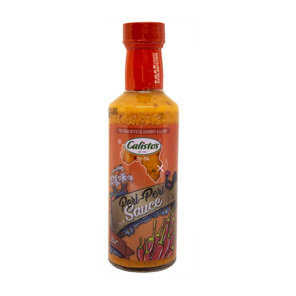 Calistos Hot Peri Peri Sauce Tall (CASE OF 6 x 250ml)