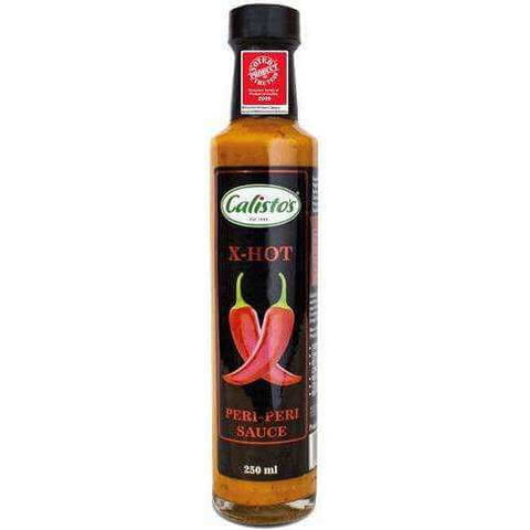 Calistos Extra Hot Peri Peri Sauce Tall (CASE OF 6 x 250ml)