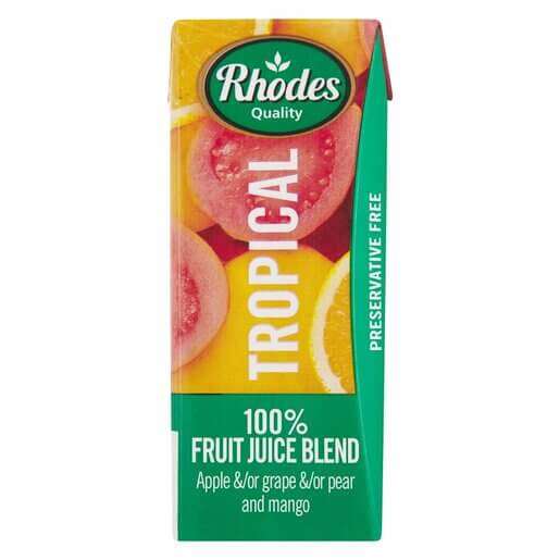 Rhodes Tropical Fruit Juice (CASE OF 24 x 200ml)