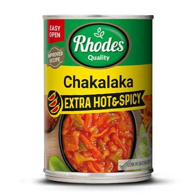 Rhodes Chakalaka Extra Hot (CASE OF 12 x 400g)