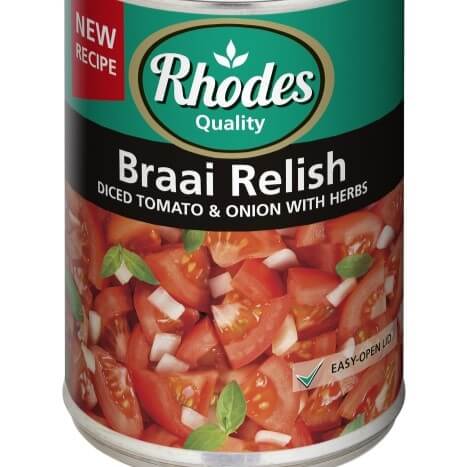 Rhodes Tomato Braai Relish with Herbs (CASE OF 12 x 410g)