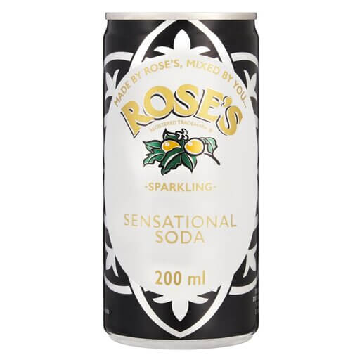 Roses Sensational Soda Can (CASE OF 24 x 200ml)