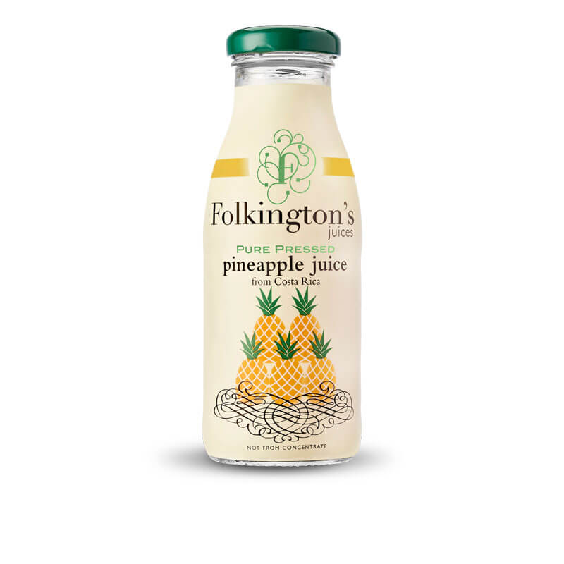 Folkingtons Pineapple Juice Glass Bottle (CASE OF 12 x 250ml)