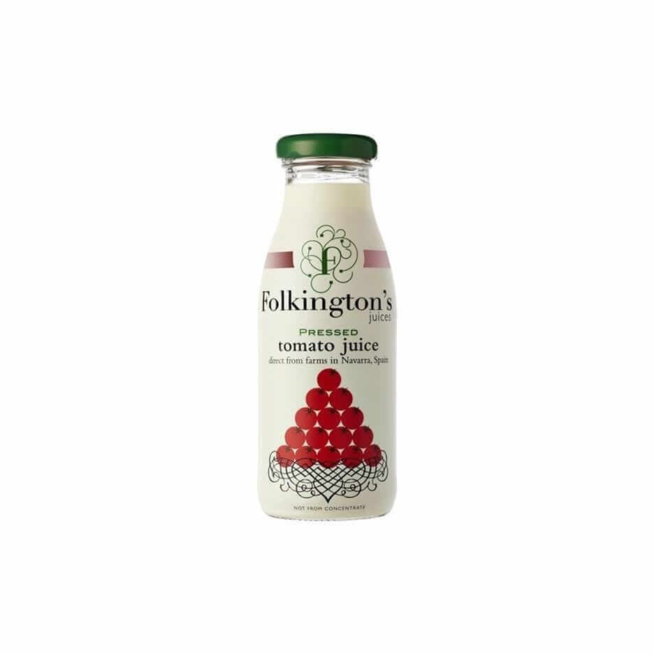 Folkingtons Pressed Tomato Juice Glass Bottle (CASE OF 12 x 250ml)