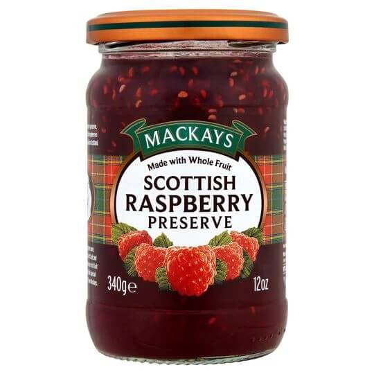 Mackays Scottish Raspberry Preserve (CASE OF 6 x 340g)