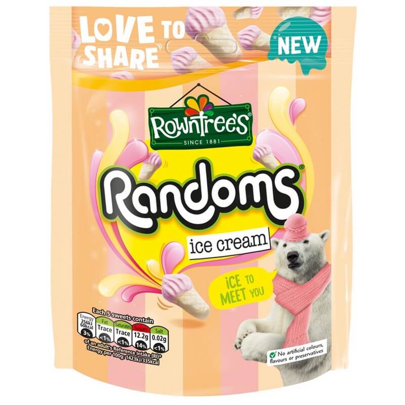 Nestle Rowntrees Randoms Ice Cream Pouch (CASE OF 10 x 120g)