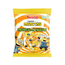 Swizzels Minions Tropical Chew Bars Bag (CASE OF 10 x 140g)