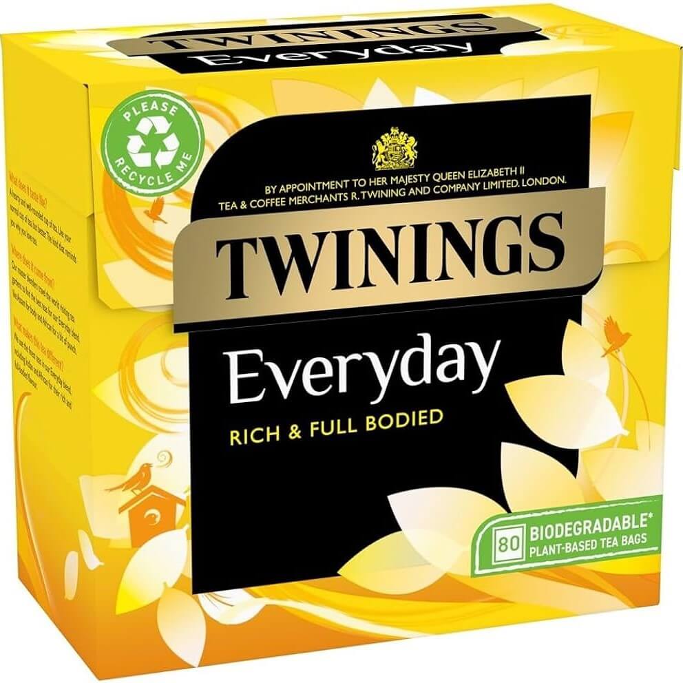 Twinings Everyday Tea 80 Tea Bag (CASE OF 4 x 125g)