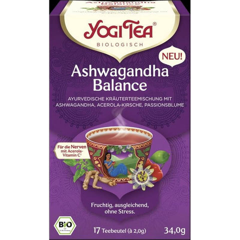 Yogi Tea Ashwa Balance Tea Organic (CASE OF 6 x 34g)