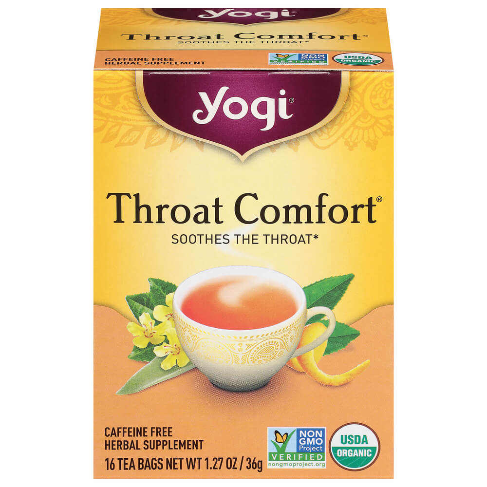 Yogi Throat Comfort Tea Organic (CASE OF 6 x 32.3g)