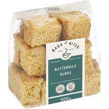 Bag Of Bites Buttermilk Rusks Bag (CASE OF 12 x 500g)