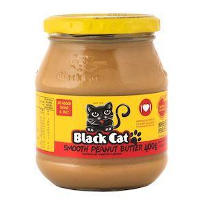 Black Cat Peanut Butter Smooth No Sugar Or Salt Added (CASE OF 12 x 400g)