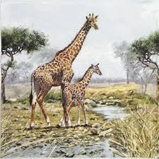 Robas Napkins Giraffes (CASE OF 12 x 115g)