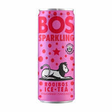 Bos Ice Tea Sparkling Strawberry (CASE OF 24 x 300ml)